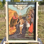 Епископ Паисий совершил молебен перед началом строительства часовни в честь праздника Богоявление в д. Рвачи Котельничского района