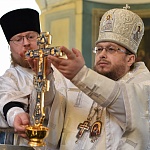 Епископ Паисий совершил богослужения Навечерия Богоявления в Успенском кафедральном соборе